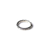 May club -【Chooke】TWIST STAMPING NARROW RING - THUNDER